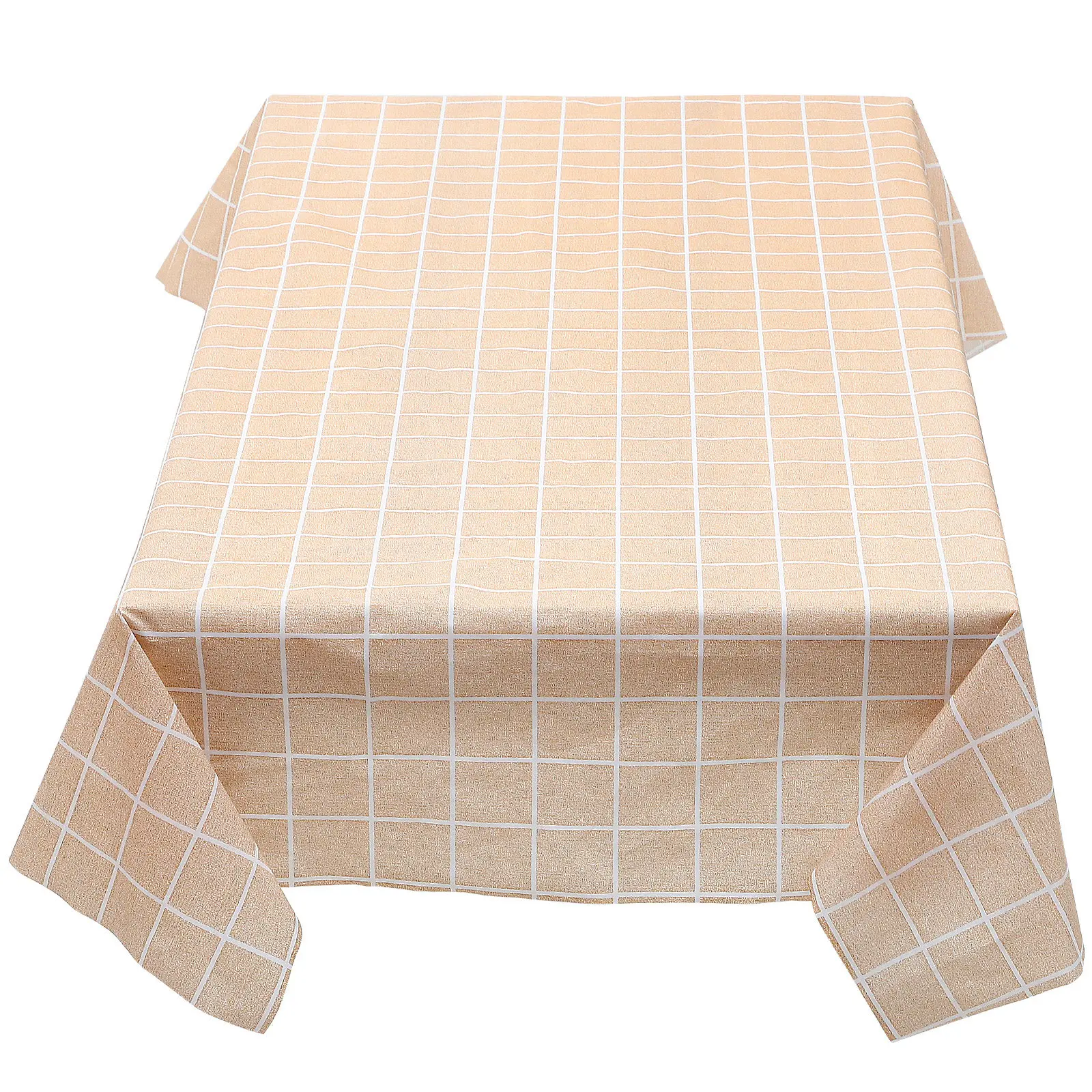 Plaid Waterproof Rectangle Tablecloth Heavy Thick Material Spill Proof Wrinkle Resistant Table Cover for Kitchen Dining Picnic