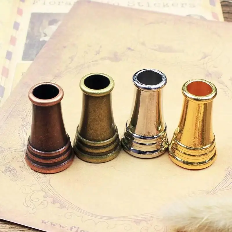 Vintage European Pen Holder Fountain Pen Quill Dip Pens Clips Metal Round Base Writing Accessories