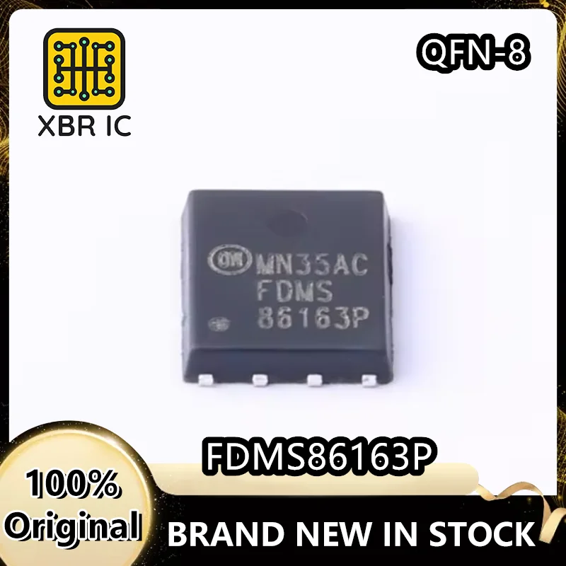

(15/40 piece) FDMS86163P Silk-Screen FDMS P-Channel 100V MOSFET IC TDFN-8 Brand New Genuine Authentic In Stock