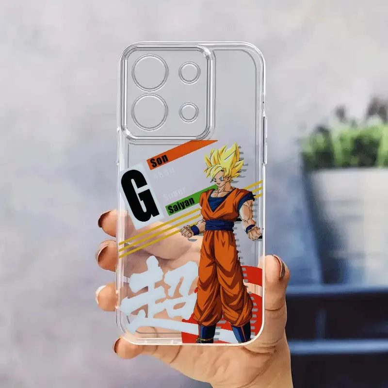 

Son Goku D-Dragon Ball Saiyan Phone Case For Xiaomi Redmi 14C 13C 13 12C 11A 10A K70 K60 K50 K40 K30 K20 Translucent