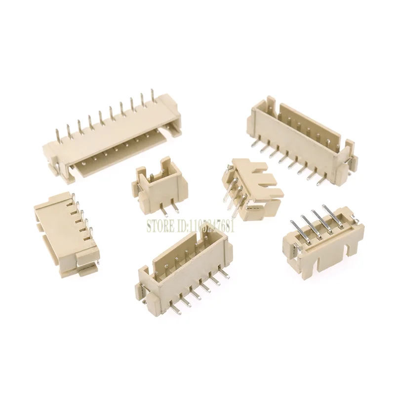 10pcs 1.0 1.25 1.5 2.0 2.54 Sh/jst/zh/ph/xh 1.25mm 2.0mm 2.54mm Male Pin Header Socket Dip/right Angle Smd 2/3/4/5/6/7/8/9/p Pin view 4