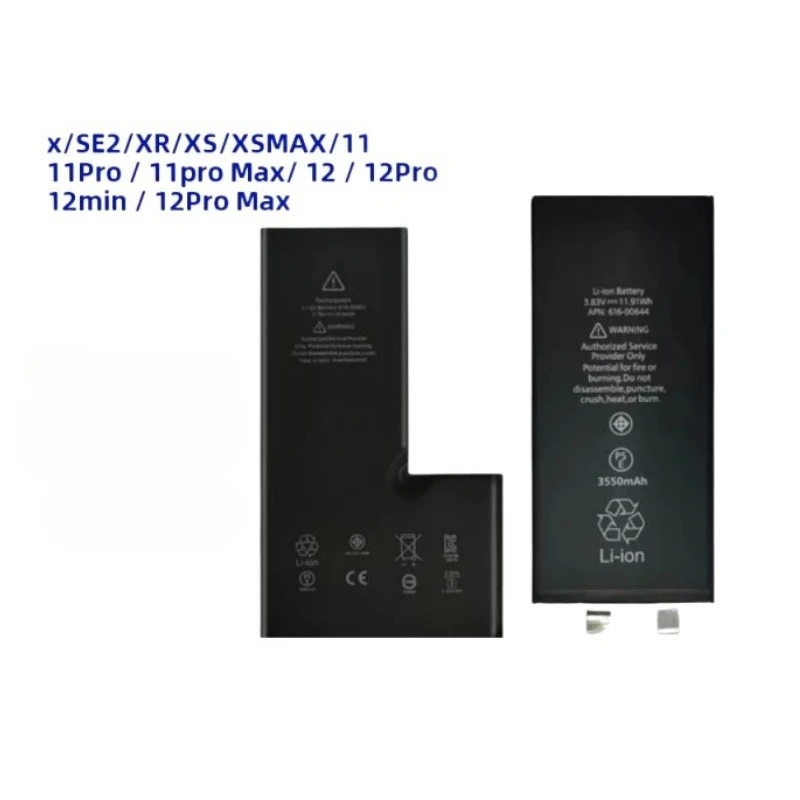 4352mAh High Capacity Rechargeable Lithium Ion Battery For IPhone XS XR XS Max 11 Pro Max 12 13 Mini Replacement Battery