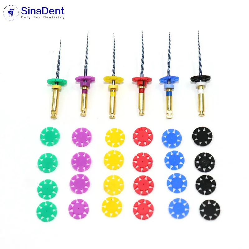 100pcs Dental Endo Files Stoppers Disinfection Dental Counters for Dental Files Dentistry Endo Files Flowers For Dentistry