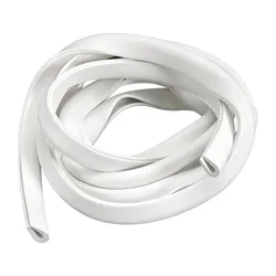 Uxcell Rubber Edge Trim U Channel Edge Trim Guard Seal Strip Edge Protector Fit for 1.5-2.5mm Edge 1/2 Meters Length White