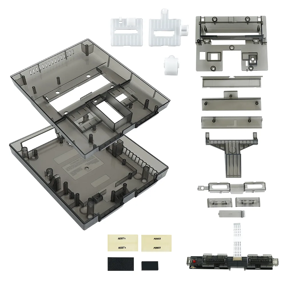 

for Suitable for SNES Game Console Shell, Console Replacement Translucent Shell