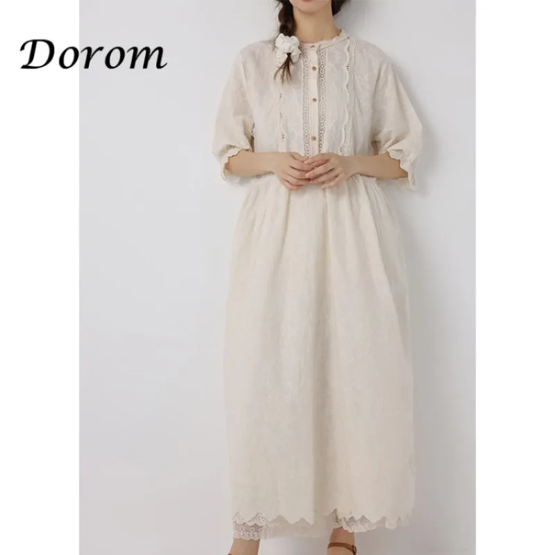 

Vintage Embroidery Long Dress Women Summer Sexy Deep V-Neck Bohemia Beach Dress Casual Loose Long Sleeve Party vestido de mujer