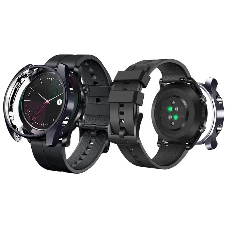 화웨이 시계 보호 케이스 GT 42mm, 우아한 도금 TPU 소프트 케이스 테두리 보호 슬리브 스크래치 방지 프레임 커버 S7