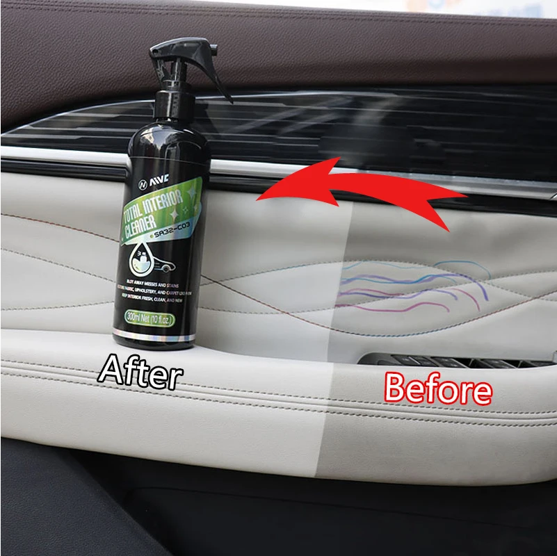 Car Interior Washing-Free Cleaner Aivc Leather Seat Roof Dash Powerful Stain Removal Auto Interior Cleaning Spray Wash Detailing