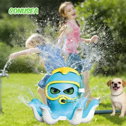 Summer Water Toy giocattoli da bagno per bambini Cartoon Frog Dinosaur Sprinkler Spray rotante Soaker Garden Yard Outdoor Fun Game Toys for Kids