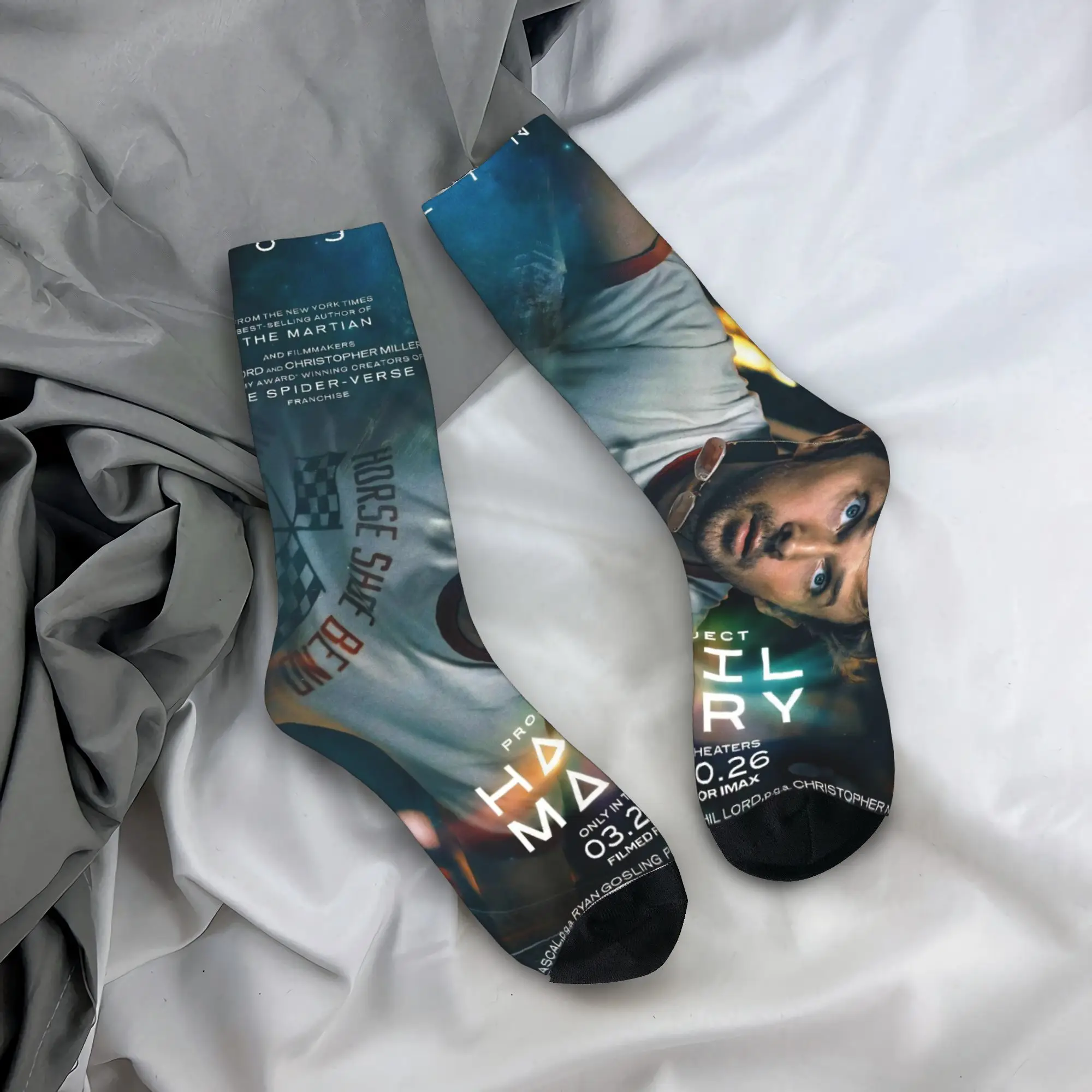 

Project Hail Mary 2026 Socks Men Women Casual Rocky Alien Socks Crazy Spring Summer Autumn Winter Middle Tube Socks Gifts