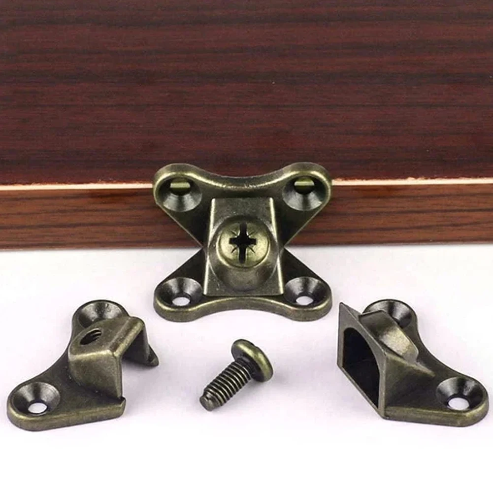 10pcs Zinc Alloy Corner Code Right Angle L-Shaped Support Connector With Screw Furniture Angle Bracket For Chairs Tables