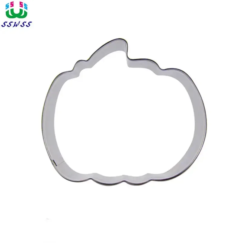 Medium-Sized Halloween Pumpkin Shaped Cookie Cutter,Stainless Steel Biscuit Baking Molds,Cake Decorating Pastry Fondant Tools