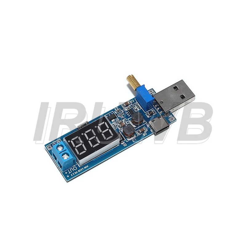 5V to 3.3V / 12V Adjustable Out DC 1.2V-24V Boost Buck Converter USB Step UP / Down Power Supply Module DC-DC