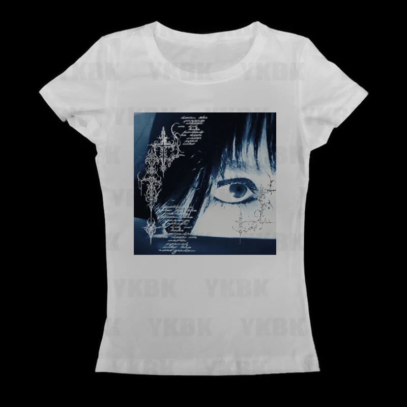 

Harajuku Уличная одежда Cat Kitty Стиль Аниме Женщины Девушка Короткие милые футболки с длинными рукавами Модные повседневные футболки Y2k Винтаж Slim Fit