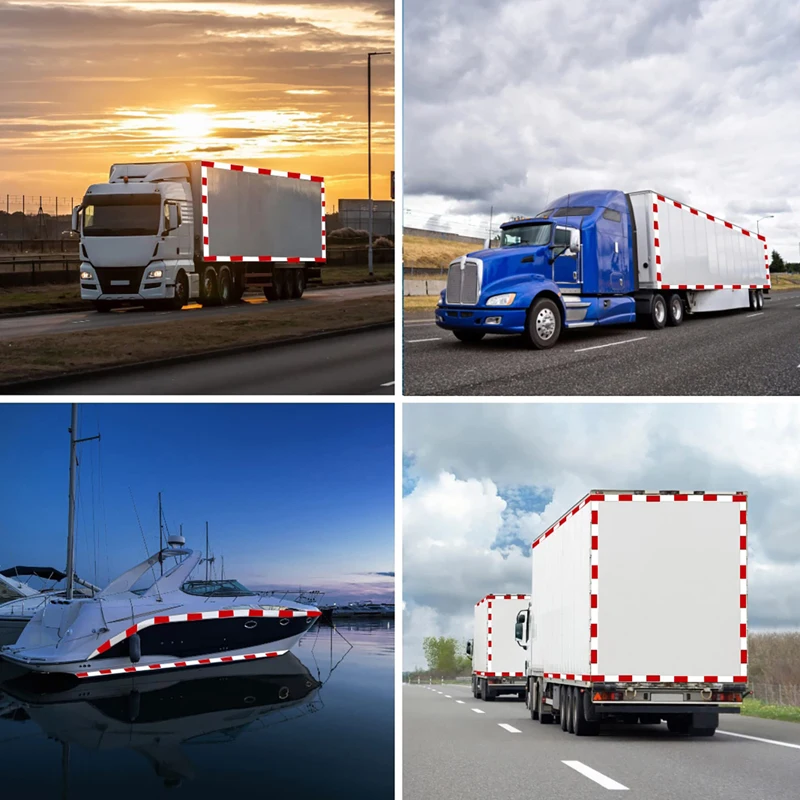 Waterproof Conspicuity Strong Adhesive Reflector Tape Warning Safety Reflective Tape For Vehicles Trailers Boats Signs