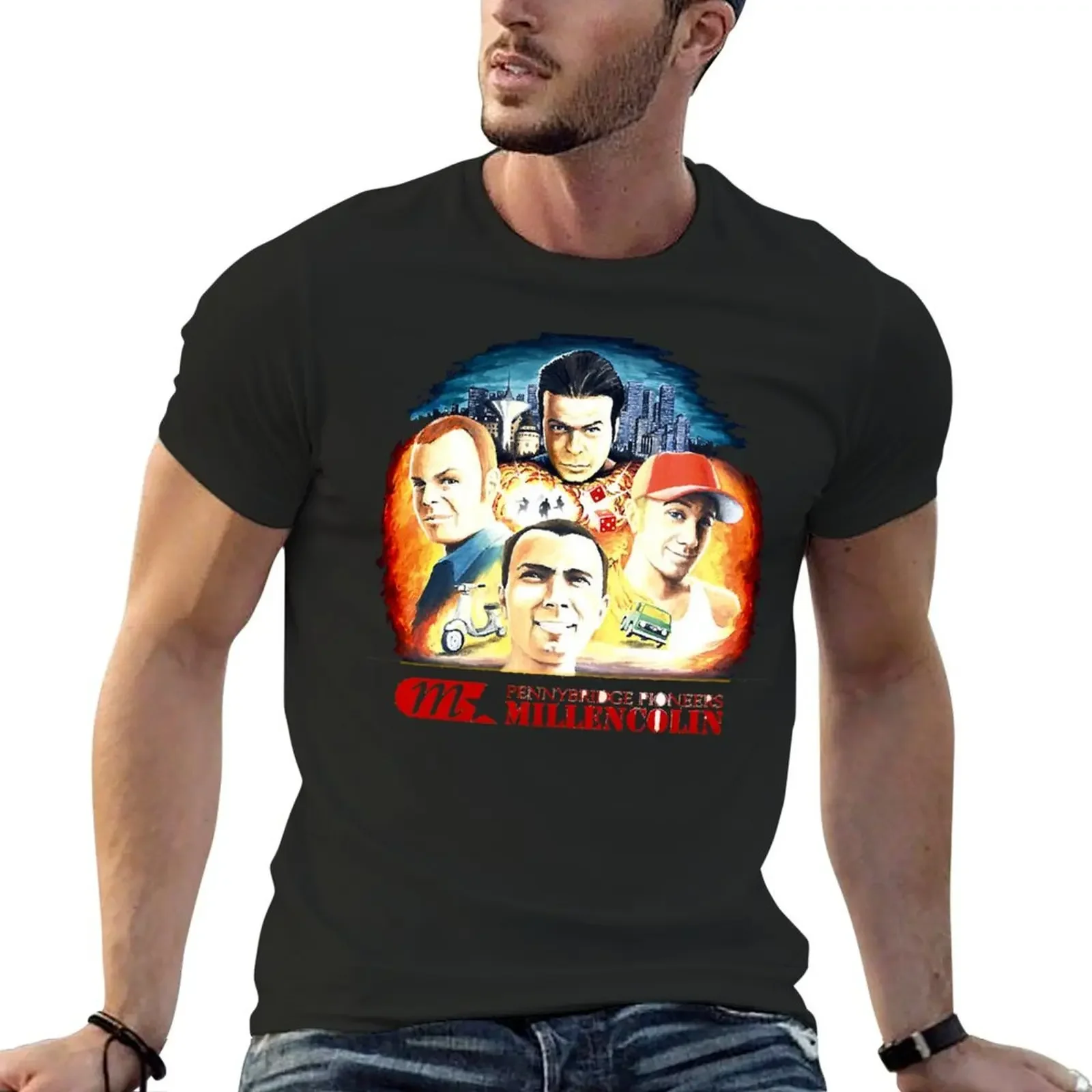 Camiseta Anime Millencolin masculina e feminina, roupa para menino, top de verão, roupa masculina