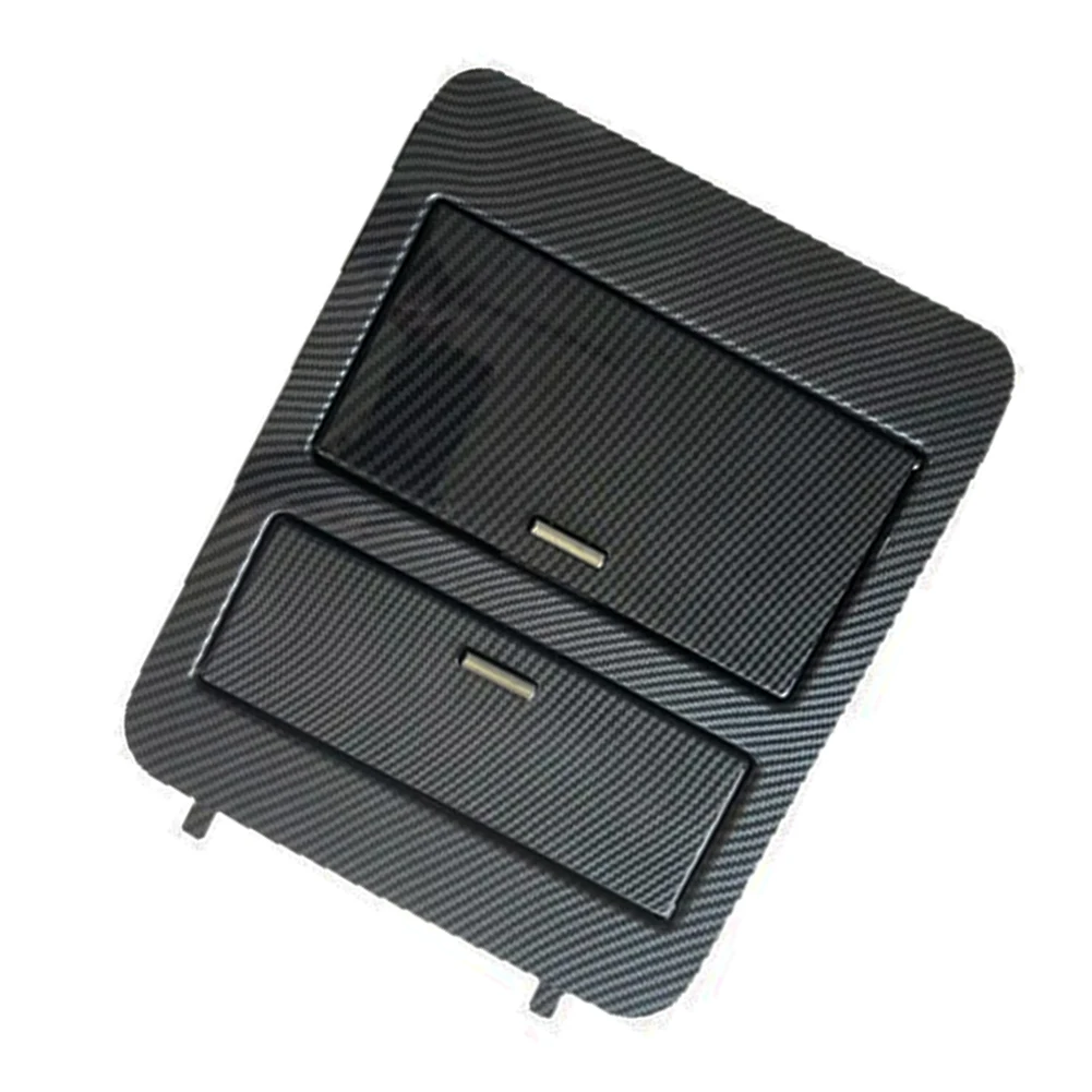 Carbon Fiber Styled Console Cup Holder for Chevrolet and For GMC Truck Models 2007 through 2014 Direct Fit Replacement