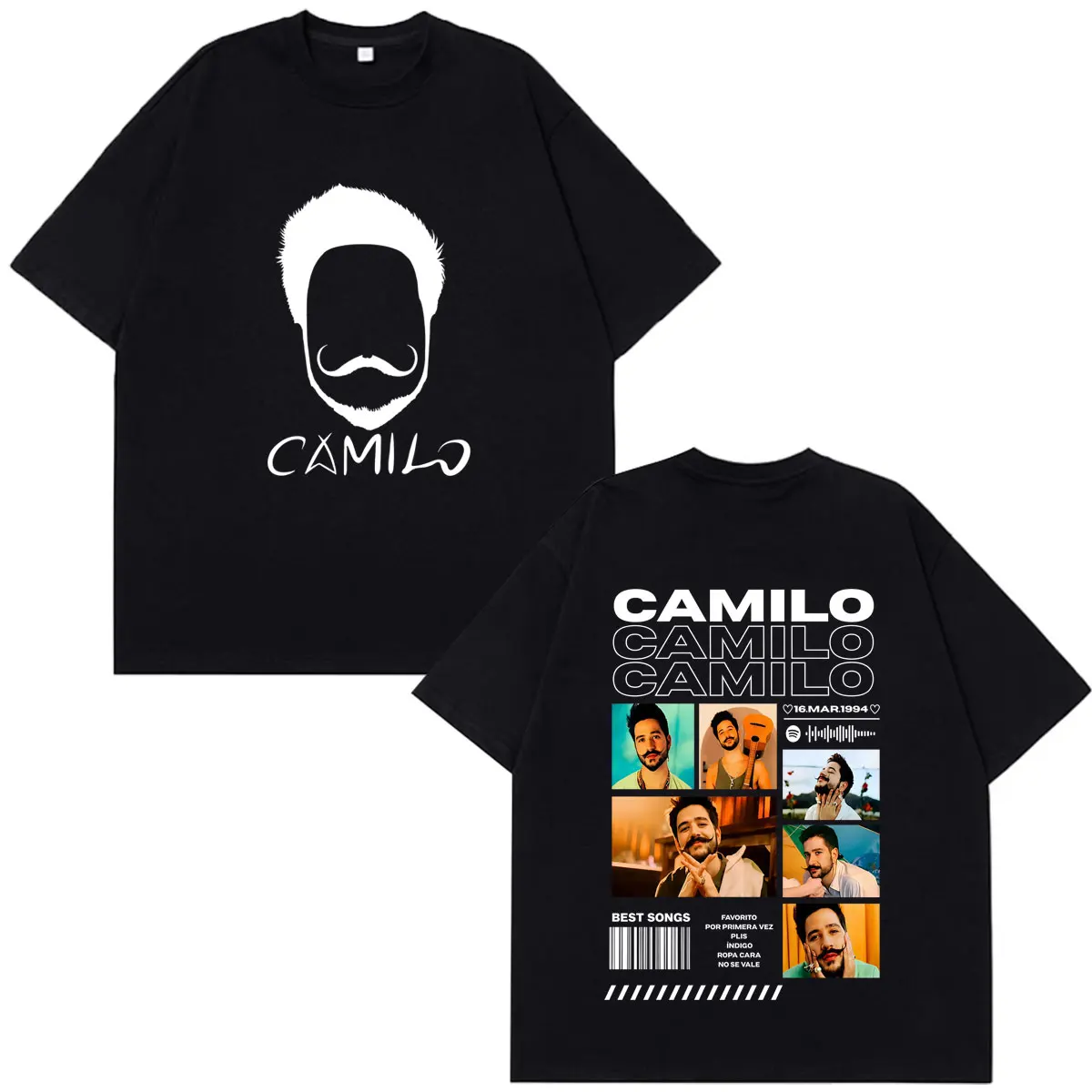 Singer Camilo Para Cuando Sean Mayores Tour 2026 T-shirts Men's Women Fashion Hip Hop T Shirts Cotton Loose Casual T Shirts Tops