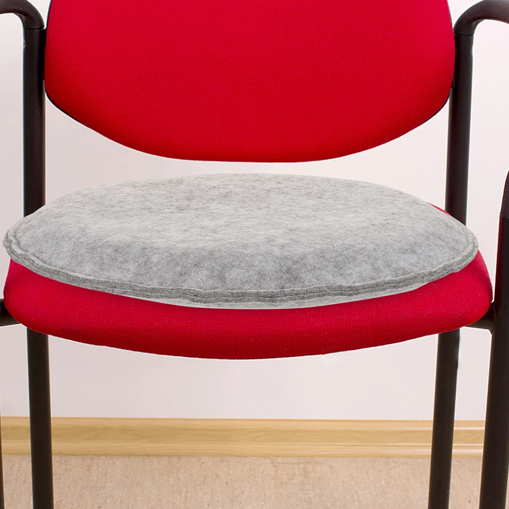 

2 Pcs Wool Felt Pad Chair Seats Cushion Multifunction Decorative Armchair Dining