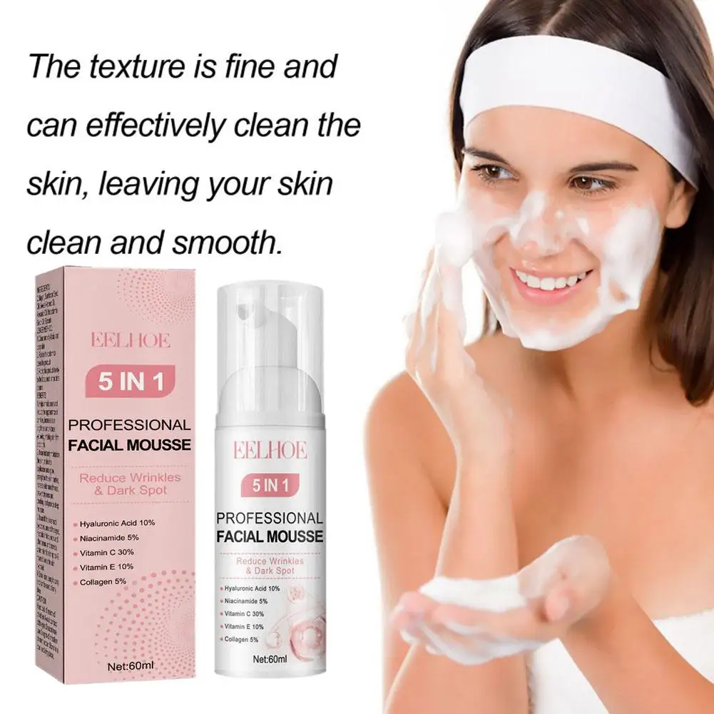 Facial foaming Cleanser Deeply Cleansing Oil Control Moisturizing Blackhead Removal Skin Care Face Wash Foam Cleanser