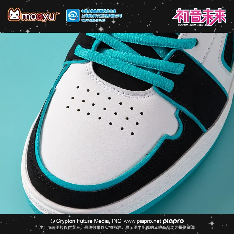 Moeyu Hatsune Miku sapatos para homens e mulheres, Vocaloid Cosplay, tênis masculino, tênis, esporte, atlético, figura de anime, sapatos casuais