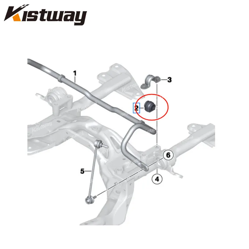 2 قطعة التعليق الأمامي مكافحة لفة استقرار بار جلبة لسيارات BMW ميني كوبر R60 R61 2011-2016 31309813411 31359805432