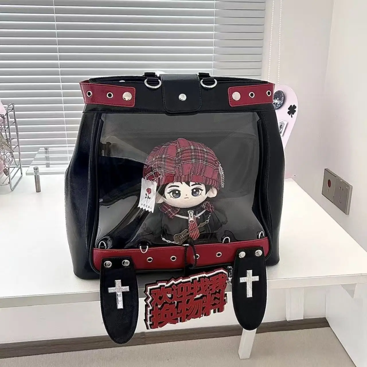 

Rabbit Ear Anime Japanese Pain Backpack 20cm Anime Concert Fan Trendy Itabag Large Capacity Casual Tote Bag Kawaii Backpack Girl