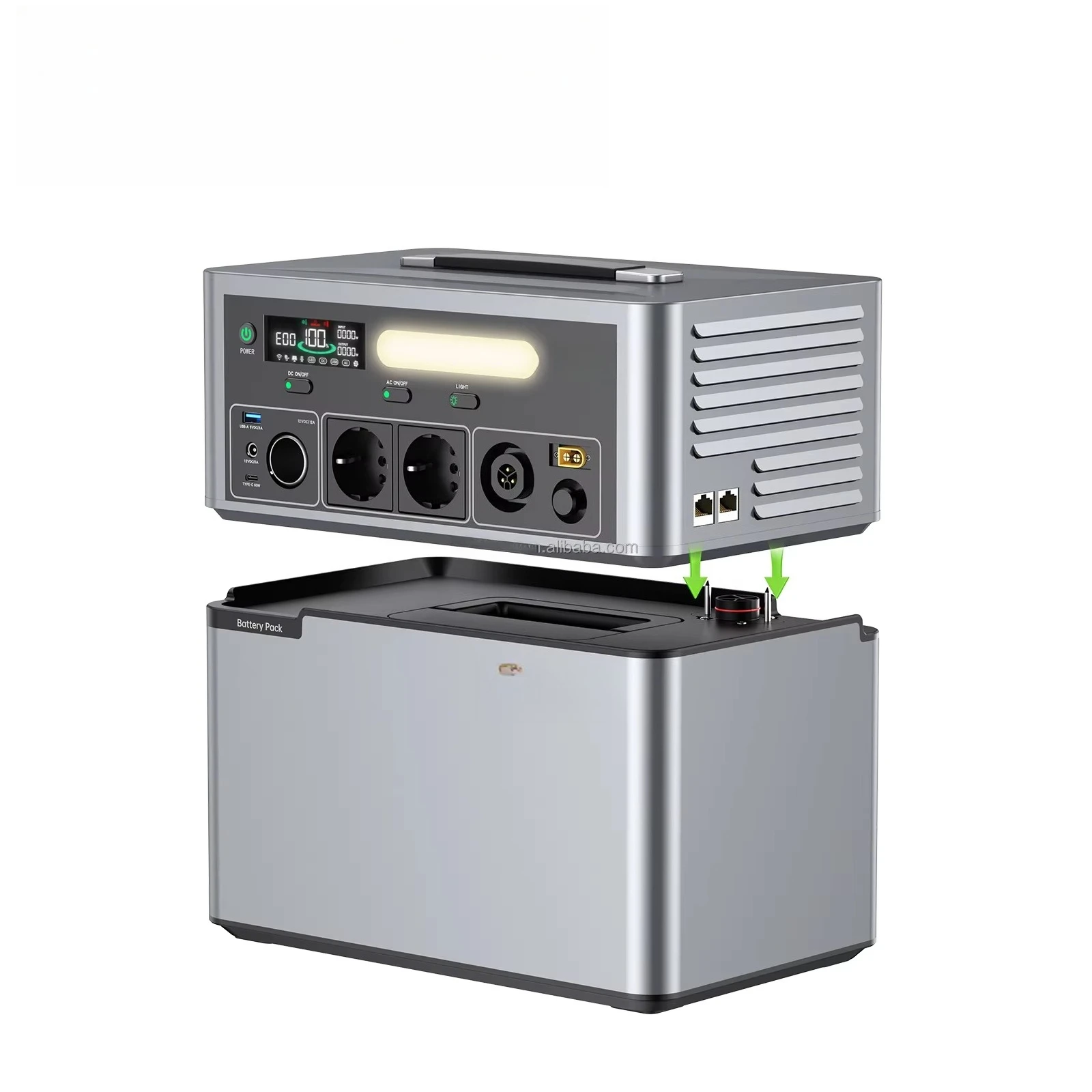 

2500W Outdoor Camping Portable Power Station Emergency Backup Power Storage System Solar Generator