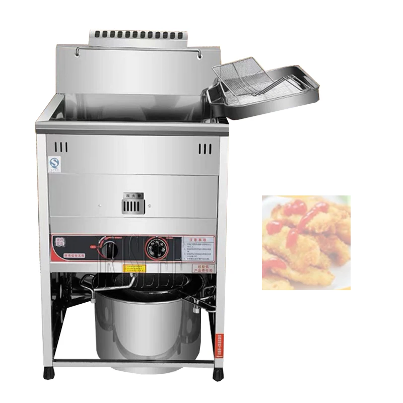 Commercial Vertical Electric Deep Fryer  30L Large Capacity oil tank Stainless Steel Frying Machine