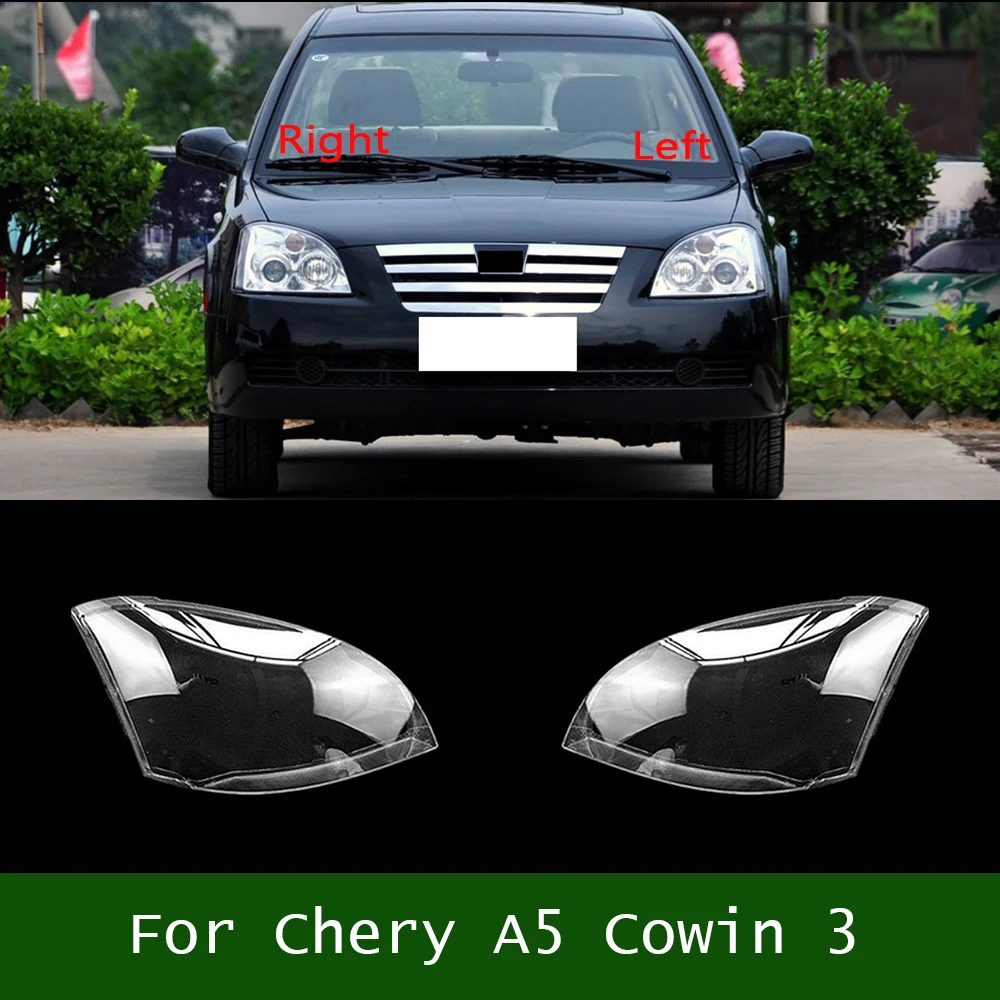 

For Chery A5 Cowin 3 Penutup Lampu Depan Cangkang Penutup Lampu Depan Kap Lampu Pengganti Plexiglass Kap Lampu Asli