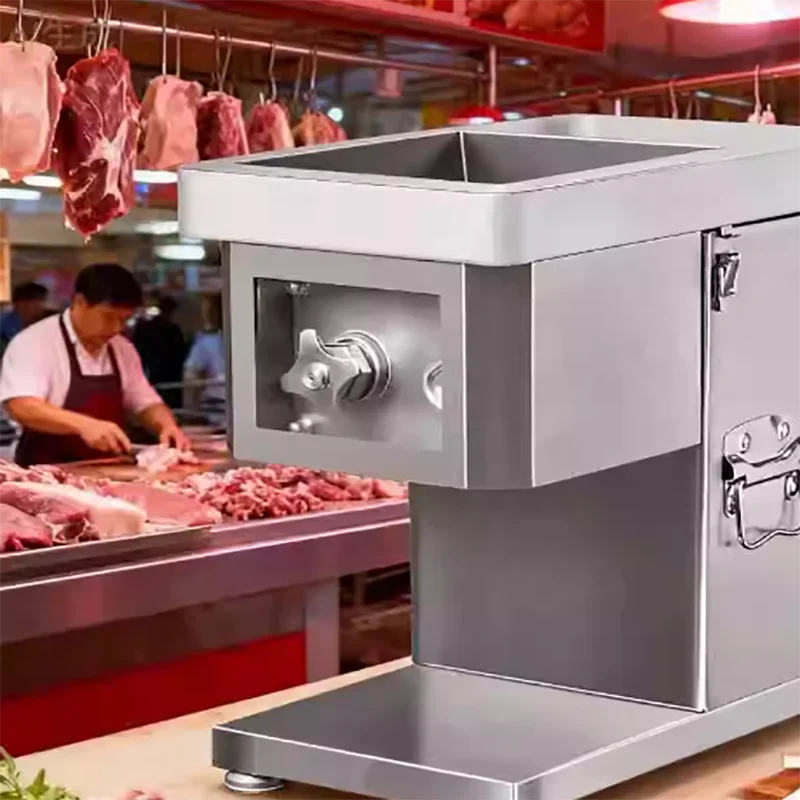 

Professional Automatic Meat Slicing Machine, Long Slice Pork Skin Slicer Pork Skin Peeling Machine Beef Peel Meat Cutter Machi