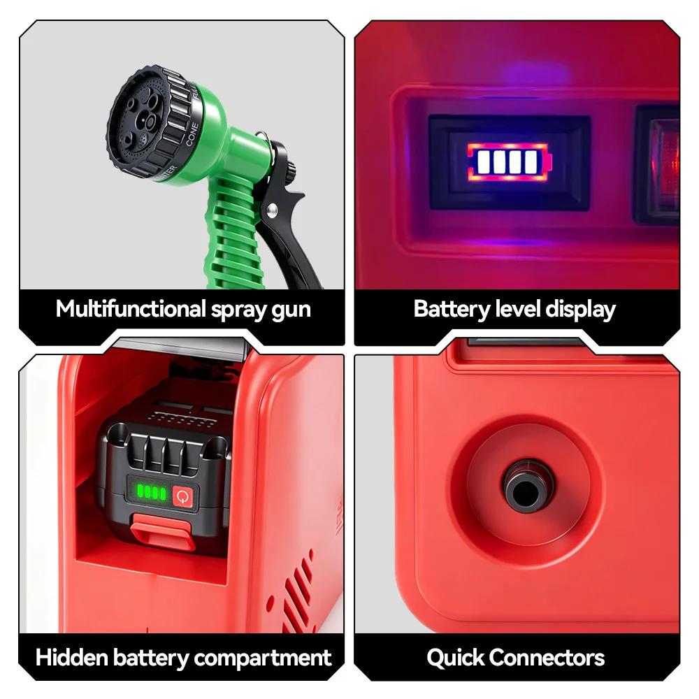 ONEVAN 260W Electric Water Pump 150M Cordless Watering Machine Rechargeable Garden Watering Tools For Makita 18V Battery Pin