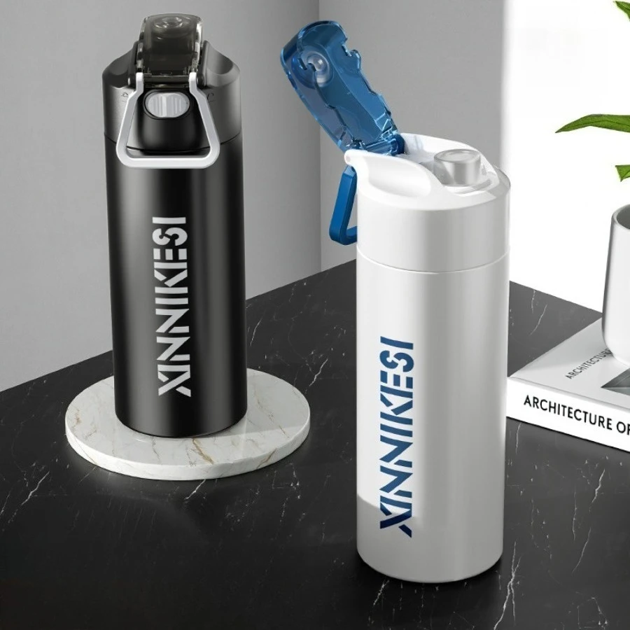 

Fashion sports thermal insulation stainless steel senior simple pop portable carry car men and women water cups