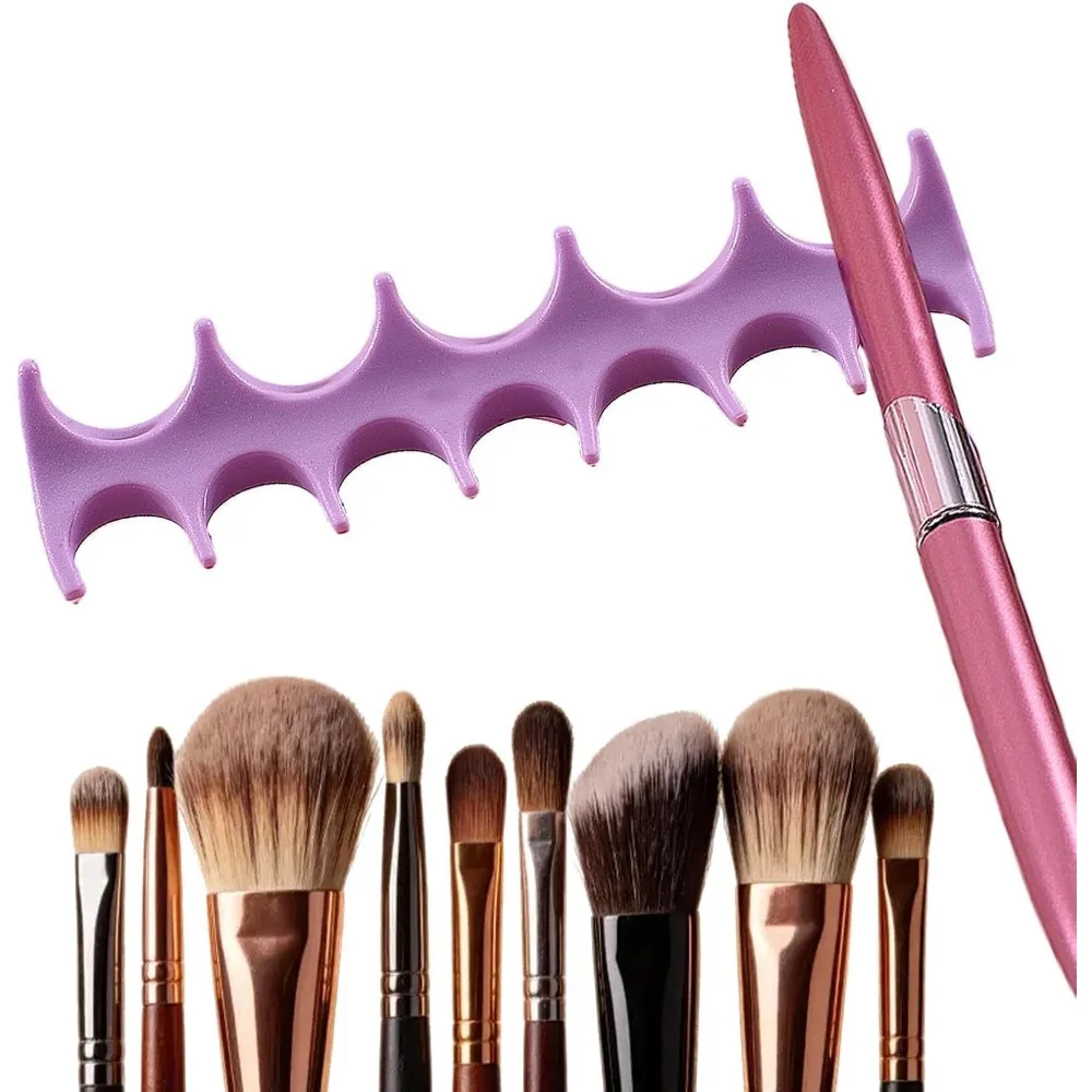 Soft Silicone Nail Pen Holder, UV Gel Brush Stand, Manicure Brush Rack Shelf, Makeup Painting Pen Rest for Beauty Tools