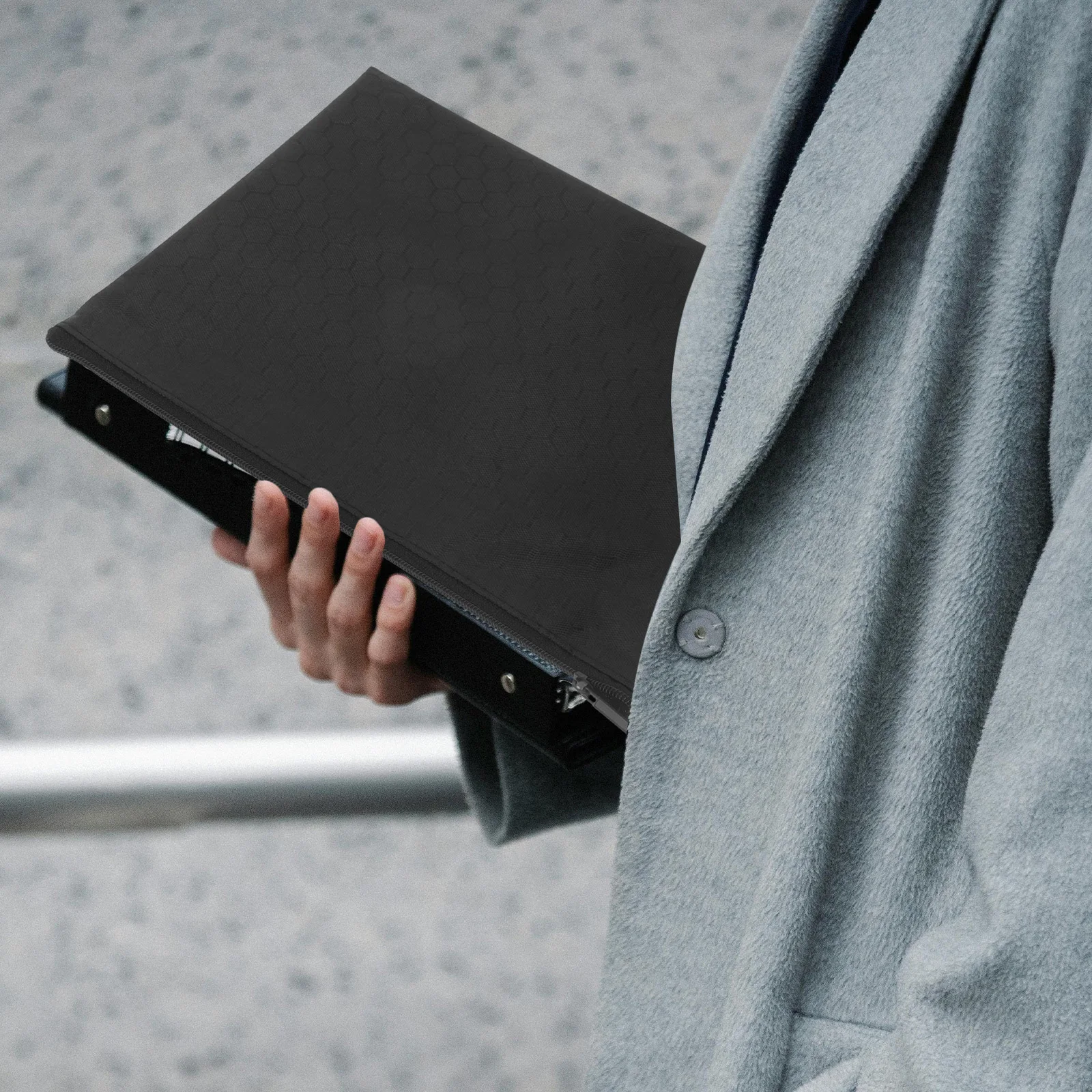 

1pcs Oxford Cloth File Pouch Zipper Document Bag For Students Stationery Storage Organizer Portable File Holder School Office