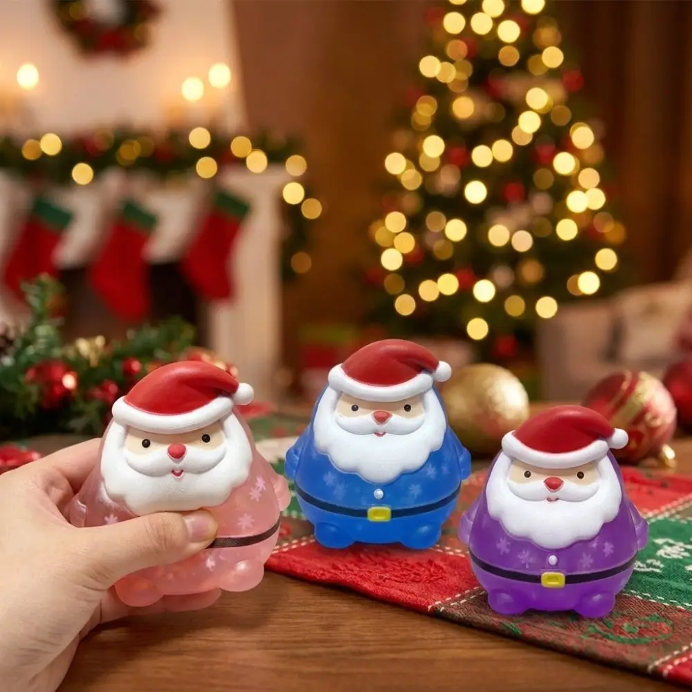 Cute Santa Slow Rising Squishy Soft Pinch Slow Rebound Fidget Stress Squeeze Sensory Christmas Squeeze Stress Play