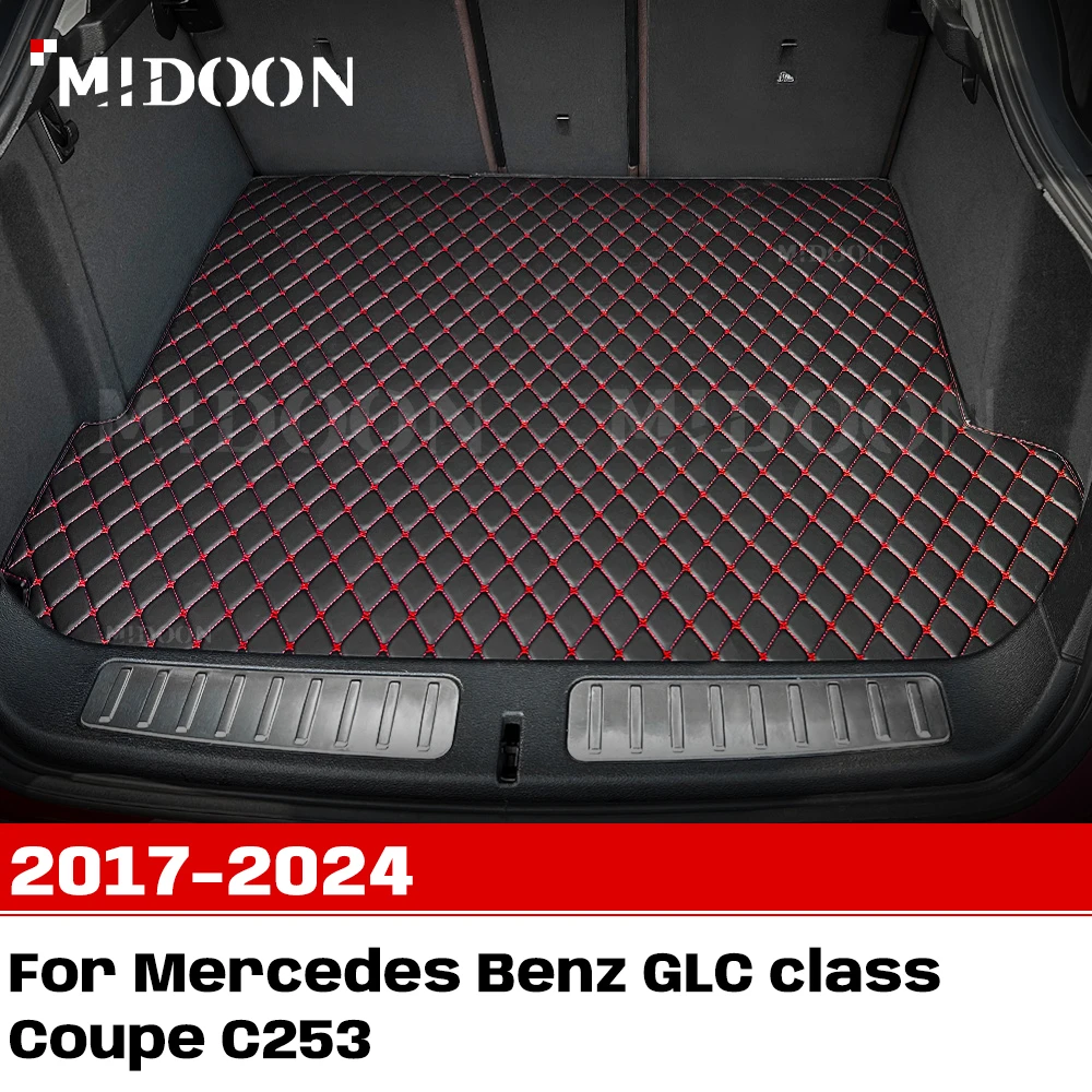 

For Mercedes Benz GLC class Coupe C253 2017-2024 Custom Car Trunk Mat Protective Pad Cargo Liner Auto Interior Accessories
