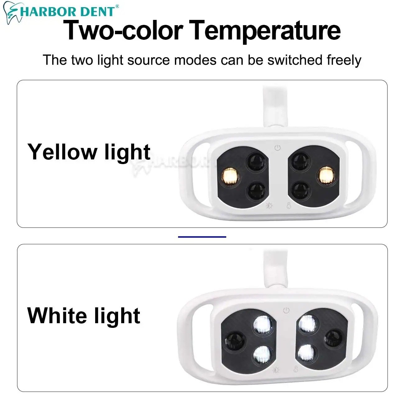 Lampada dentale a LED Luce orale per il funzionamento odontoiatrico Sedia leggera Faretto a infrarossi induttivo Strumento per l'igiene orale Sbiancamento dei denti