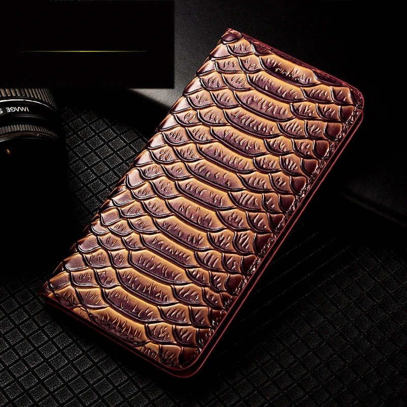 

Чехол для телефона с узором в виде чешуи дракона для iPhone 17 Pro Max 13 11 12 14 15 16 Pro Max 16 Plus 16E, откидная крышка-бумажник из натуральной кожи