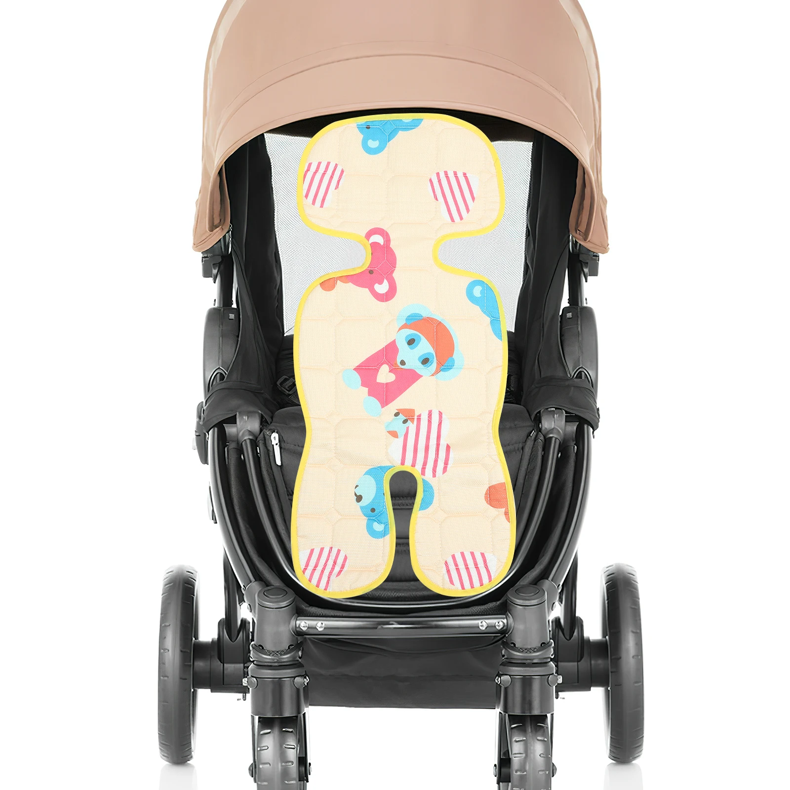 

Охлаждающий коврик для детской коляски, ледяной шелк, латекс, летнее автокресло, подушка для сна, моющаяся случайная подкладка для сиденья