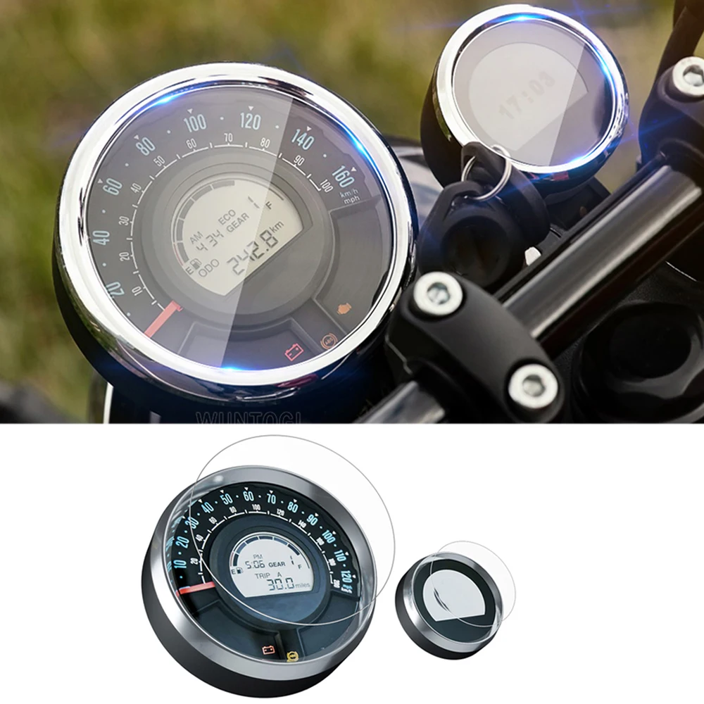 For Royal Enfield Scram 411 2022- Super Meteor 650 2023- Motorcycle Scratch Cluster Screen Dashboard Protection Instrument Film