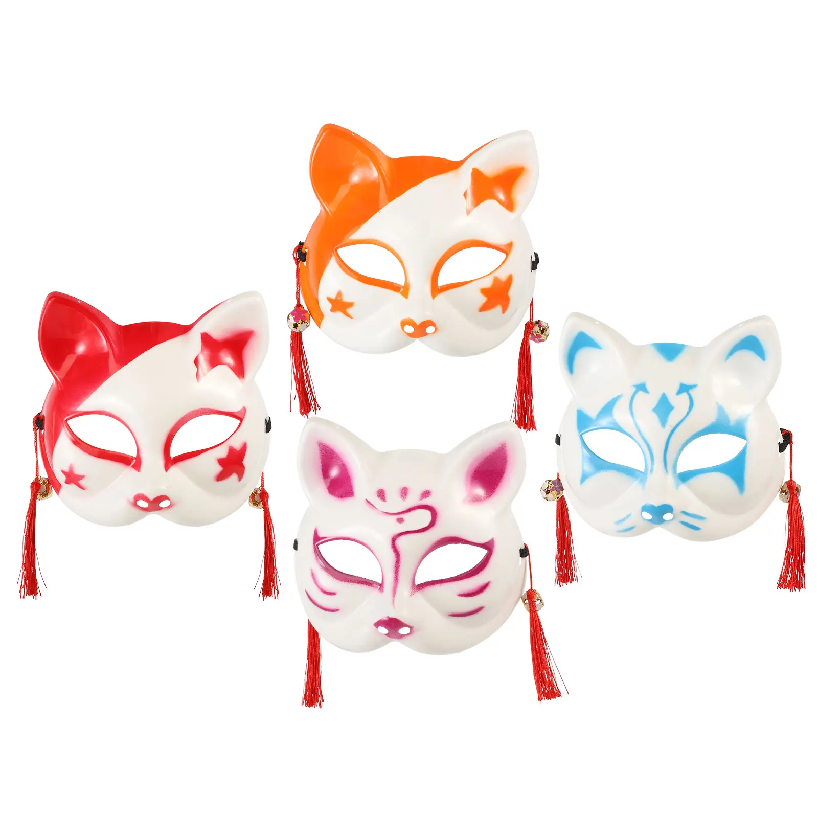 

4 Pcs Mask Festival Ornament Halloween Party Creative Stage Funny Animal