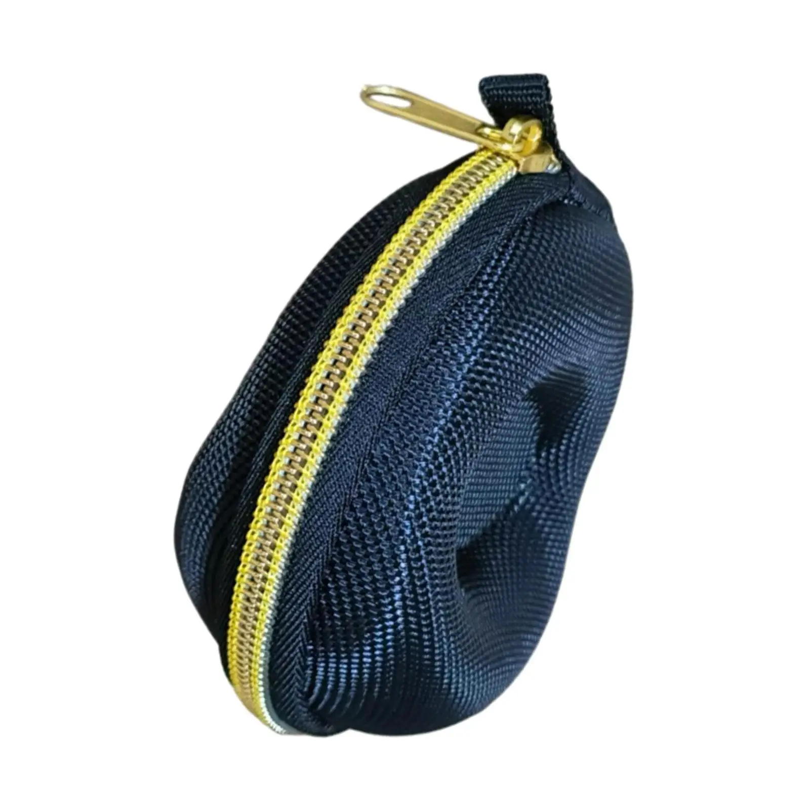 Travel Single Watch Case Bag Holder Donut Shape Accessories Soft Inner Multifunctional Zipper Compact for Men Or