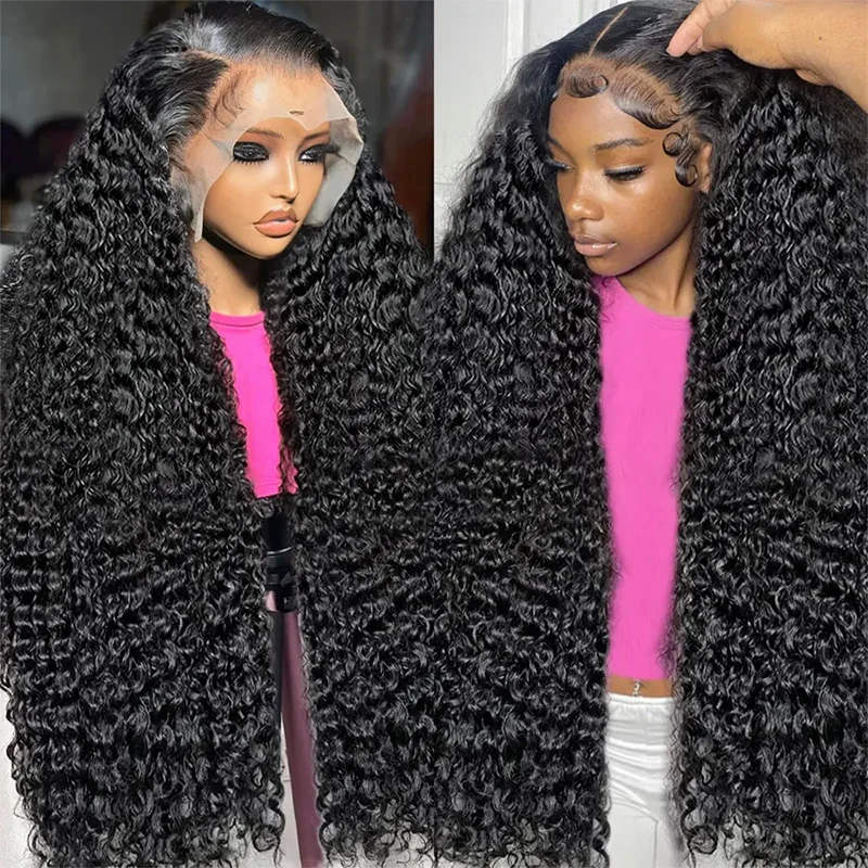 

Clearance Sale Of HD13x6 Transparent Lace Front Wig Human Hair 12-32 Inches Pre-Pulled Loose Deep Wave Water Women's Curly Hair