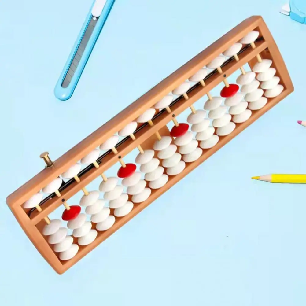 13-Row 5 Beads Abacus Mathematics Standard Abacus Soroban Learning Game Simulated Abacus Kids Beads Calculating Calculators