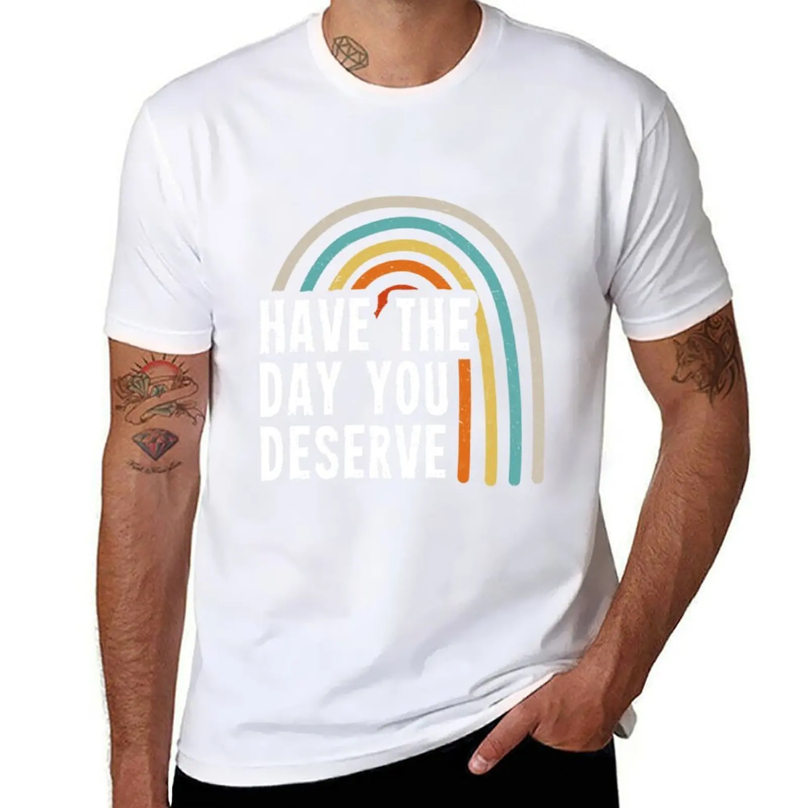 

Have The Day You Deserve Groovy T-Shirt essential t shirt t shirts for man slim fit T-Shirt