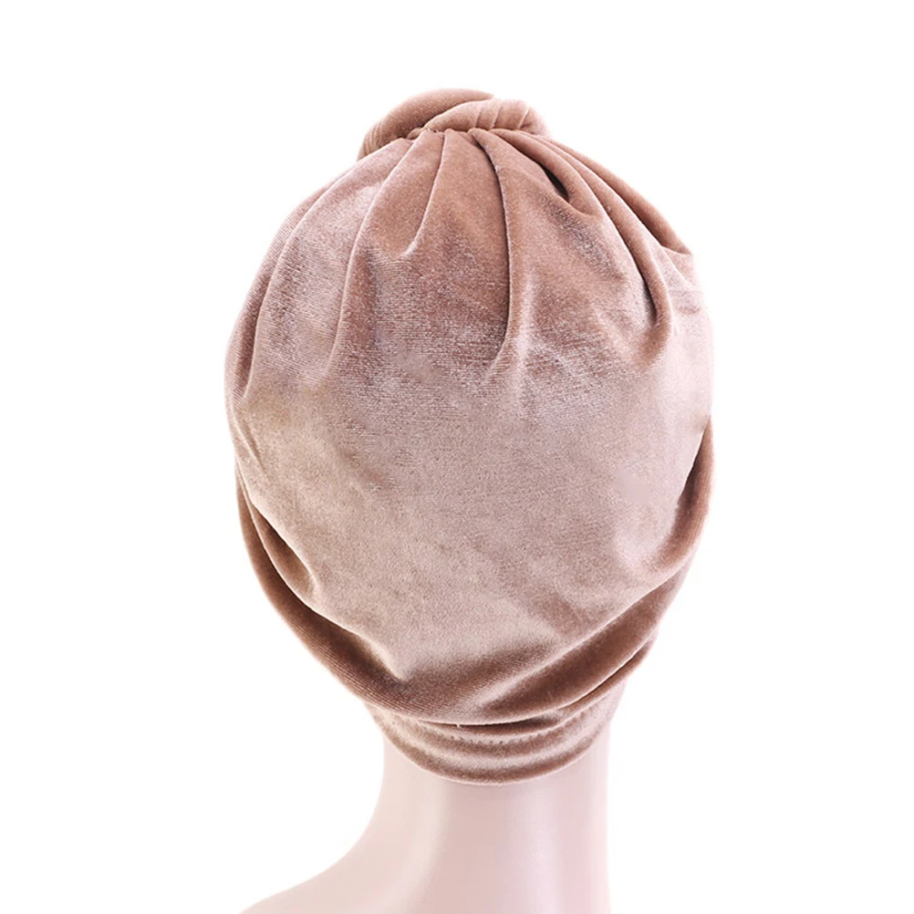 

Stylish Kerchief Women Hats Lightweight Comfortable Bohemian Turban Headband Swan Velvet Hair Protection Shower Sleep Home Use