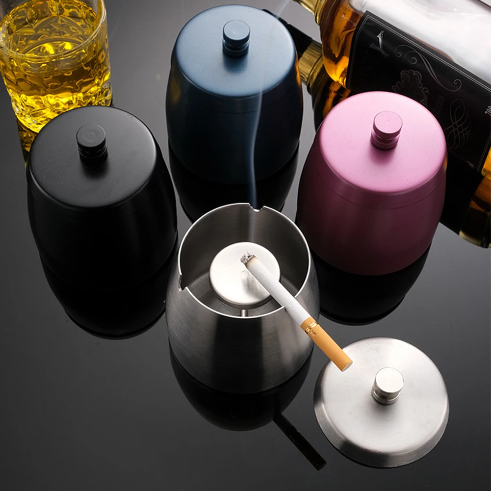 Windproof Collector Stainless Steel Collector For Home Use Fresh Indoor Spaces Secure Lid Design Windproof Construction