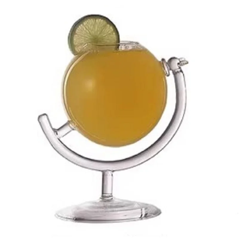 

330ml Creative Globe Design Cocktail Transparent Lead-free Glass Cup Home Bar Party Martini Cup Wine Glasses Cocktail Tool