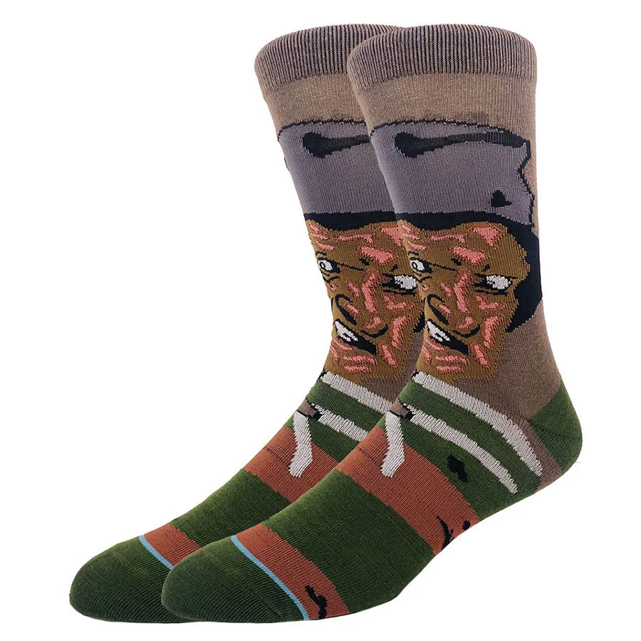 الهيب هوب شارع أزياء عيد الميلاد هالوين الكرتون أنيمي الجوارب الرجال النساء الجدة مضحك عارضة طاقم الجوارب الراحة الاستخدام اليومي